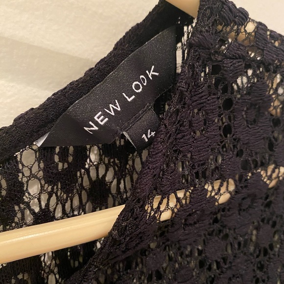 Romper with Crochet Lace Sleeves - Picture 2 of 3